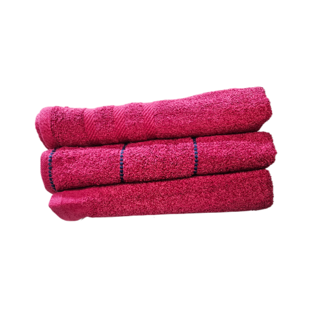 Magenta Luxe Embroidered Towels